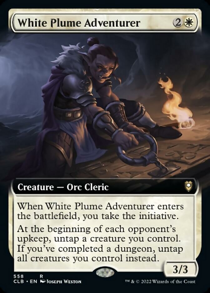 White Plume Adventurer (Extended Art) [Commander Legends: Battle for Baldur's Gate] | Total Play