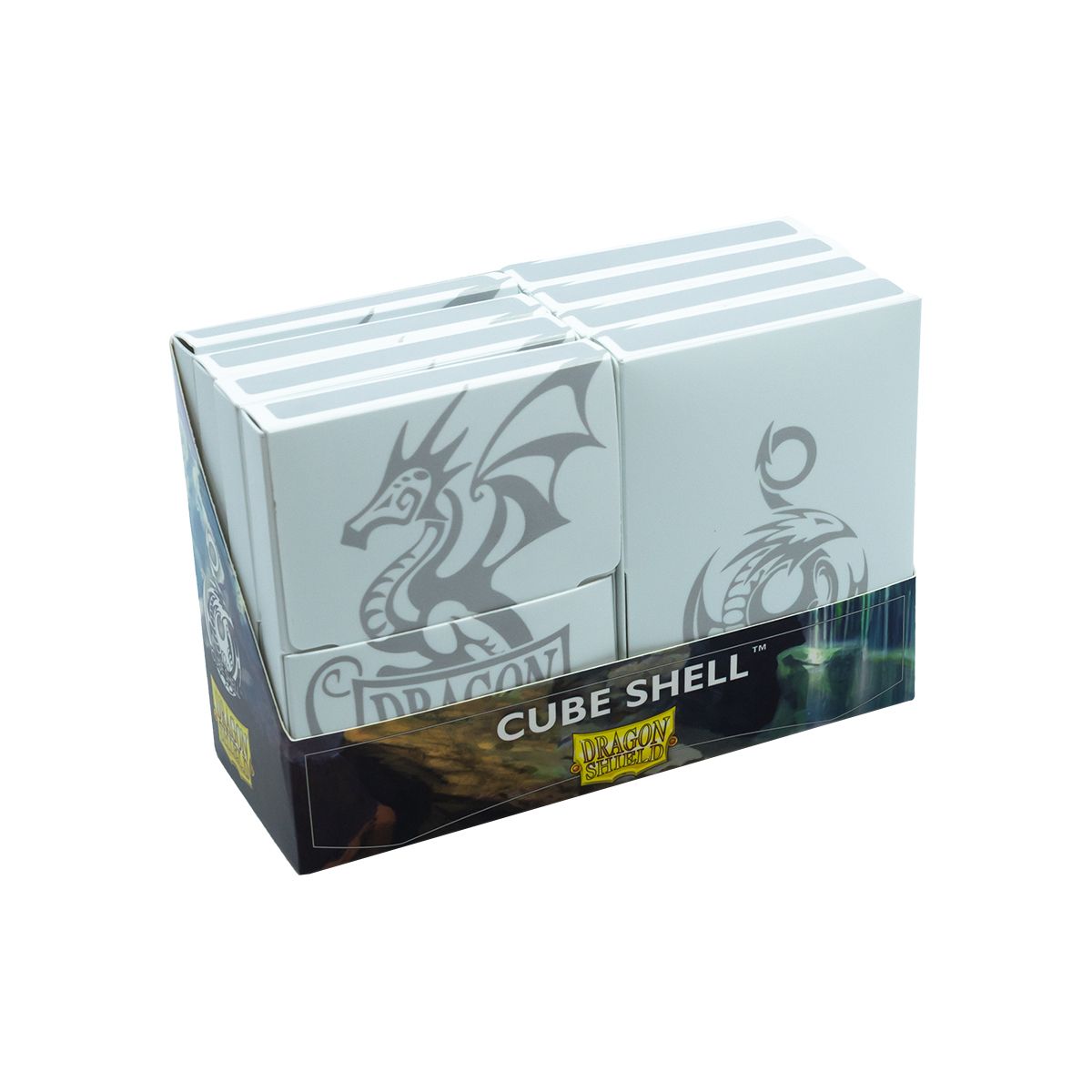 Dragon Shield: Cube Shell Display - White | Total Play