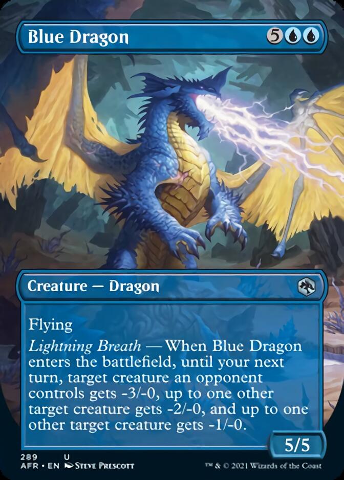 Blue Dragon (Borderless Alternate Art) [Dungeons & Dragons: Adventures in the Forgotten Realms] | Total Play