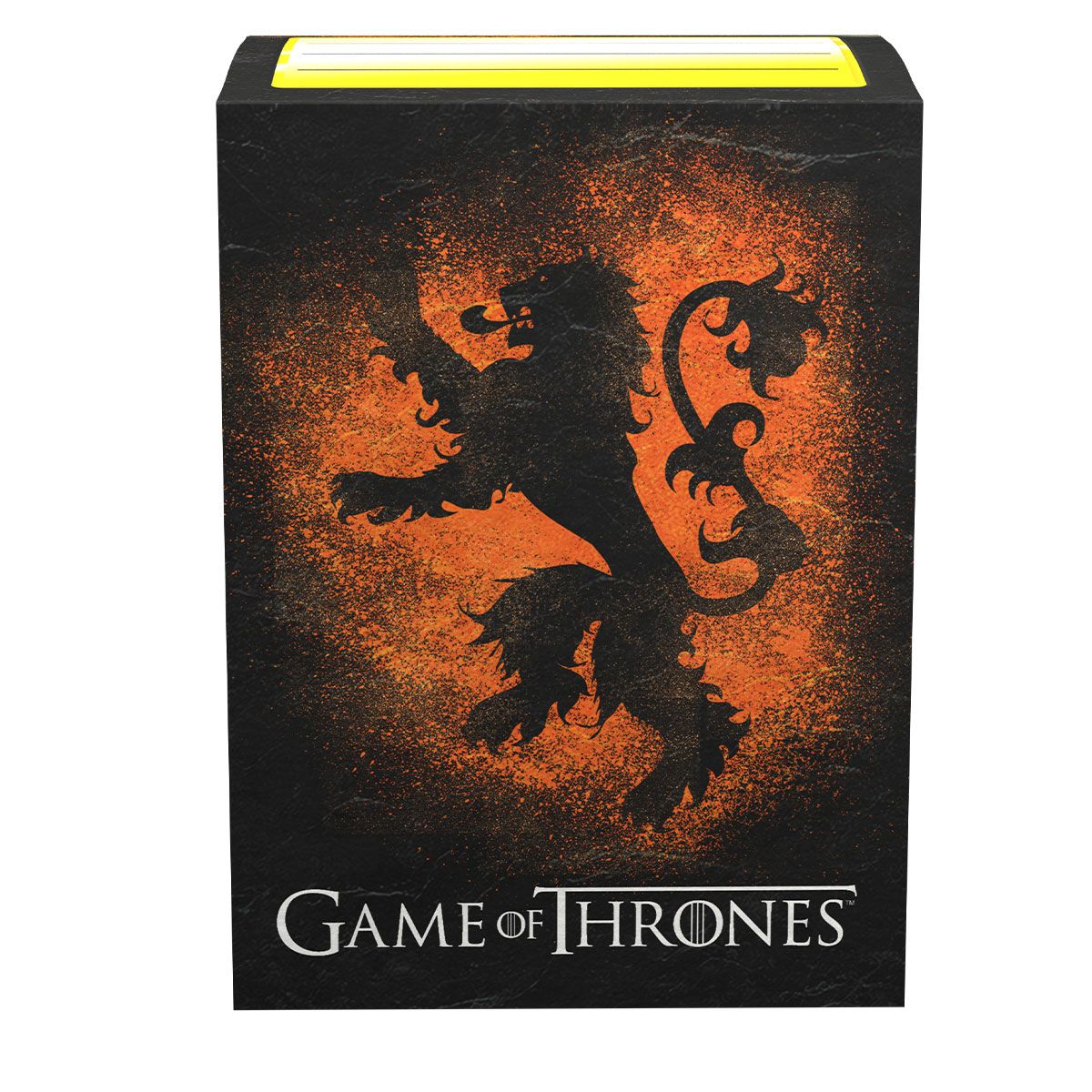 Dragon Shield: Standard 100ct Brushed Art Sleeves - Game of Thrones (House Lannister) | Total Play