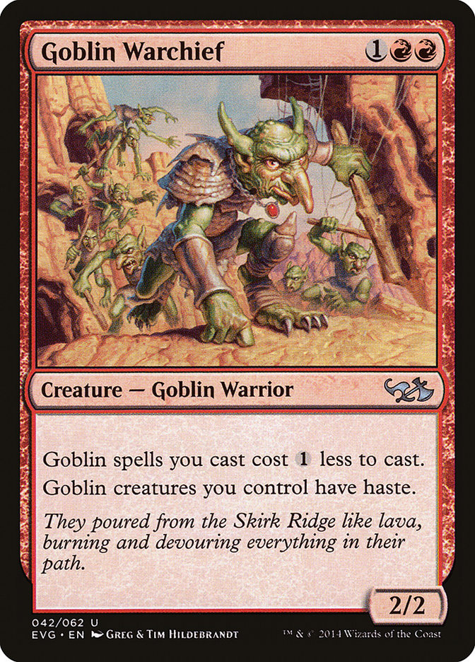 Goblin Warchief (Elves vs. Goblins) [Duel Decks Anthology] | Total Play