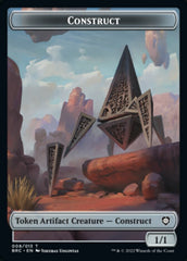 Construct (008) // Phyrexian Myr Double-Sided Token [The Brothers' War Commander Tokens] | Total Play