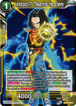 Android 17, Thwarting the Enemy (BT14-109) [Cross Spirits] | Total Play