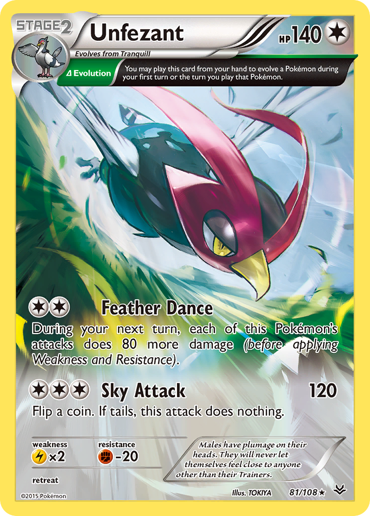 Unfezant (81/108) [XY: Roaring Skies] | Total Play