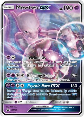 Mewtwo GX (SM196) (Jumbo Card) [Sun & Moon: Black Star Promos] | Total Play