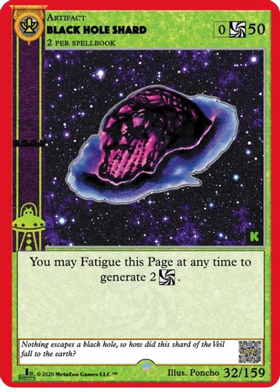 Black Hole Shard [Cryptid Nation: Kickstarter Edition] | Total Play