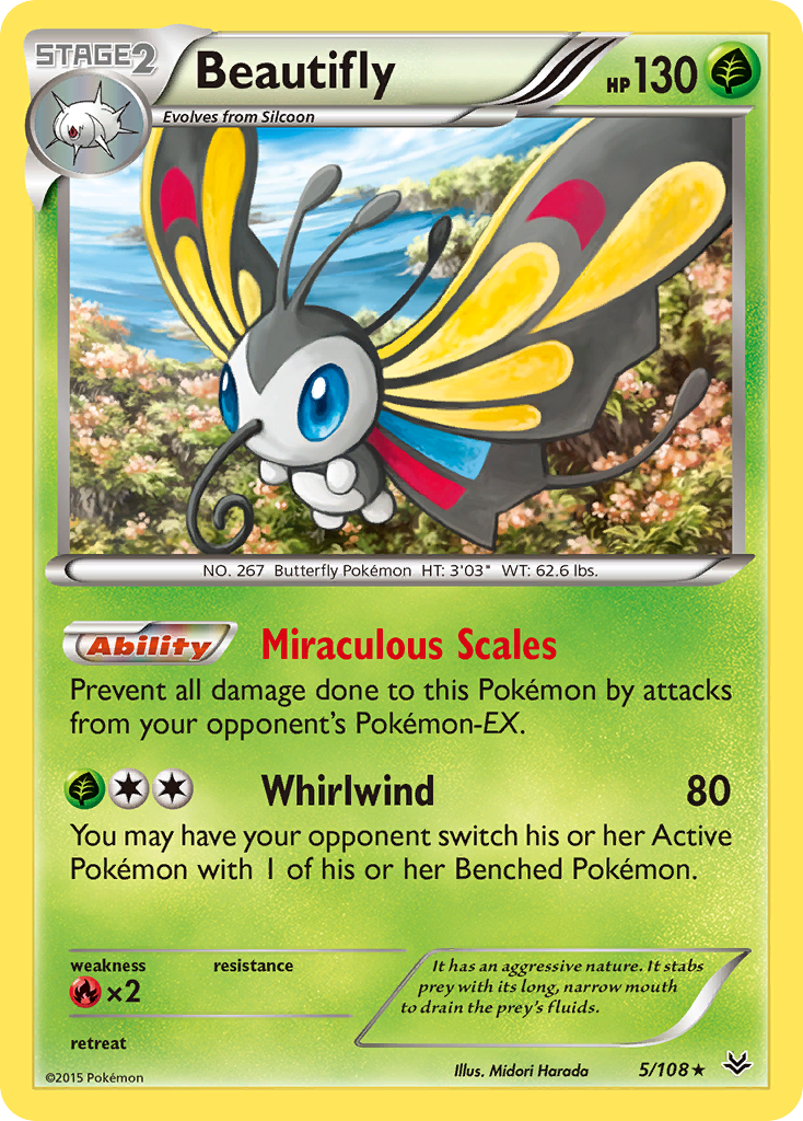 Beautifly (5/108) [XY: Roaring Skies] | Total Play