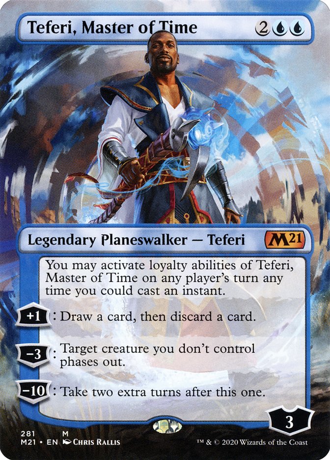 Teferi, Master of Time (Borderless) [Core Set 2021] | Total Play