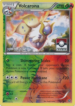 Volcarona (15/114) (League Promo 2nd Place) [XY: Steam Siege] | Total Play