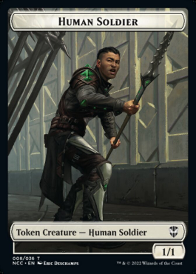 Eldrazi // Human Soldier Double-Sided Token [Streets of New Capenna Commander Tokens] | Total Play
