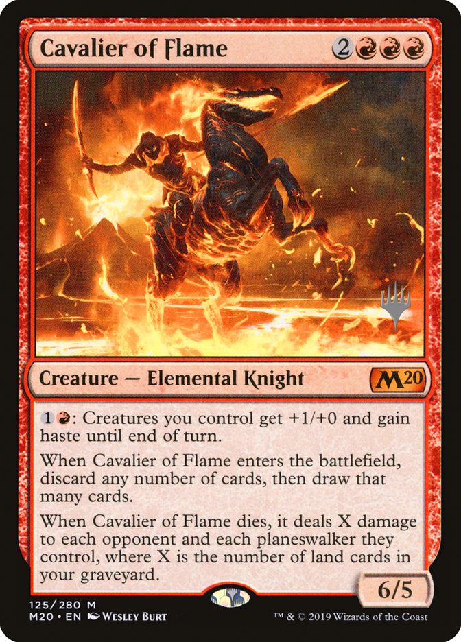 Cavalier of Flame (Promo Pack) [Core Set 2020 Promos] | Total Play