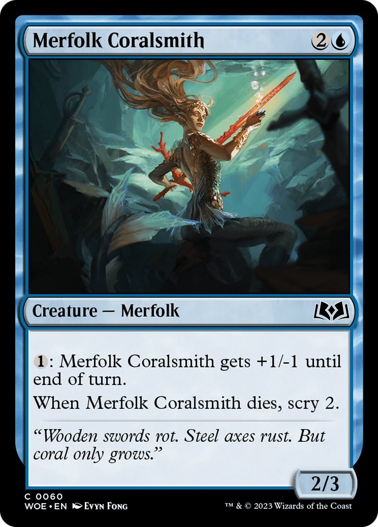 Merfolk Coralsmith [Wilds of Eldraine] | Total Play