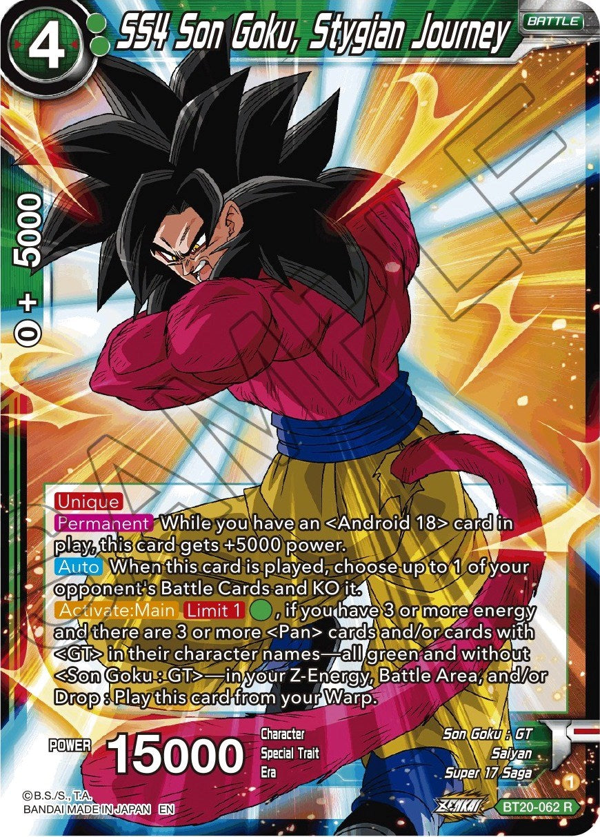 SS4 Son Goku, Stygian Journey (BT20-062) [Power Absorbed] | Total Play