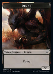 Demon // Copy Double-Sided Token [Streets of New Capenna Commander Tokens] | Total Play