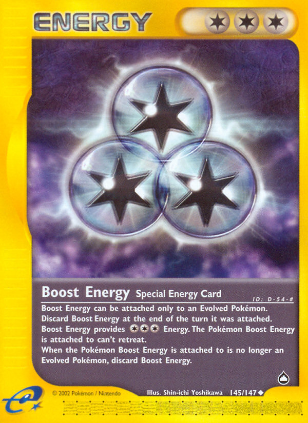 Boost Energy (145/147) [Aquapolis] | Total Play