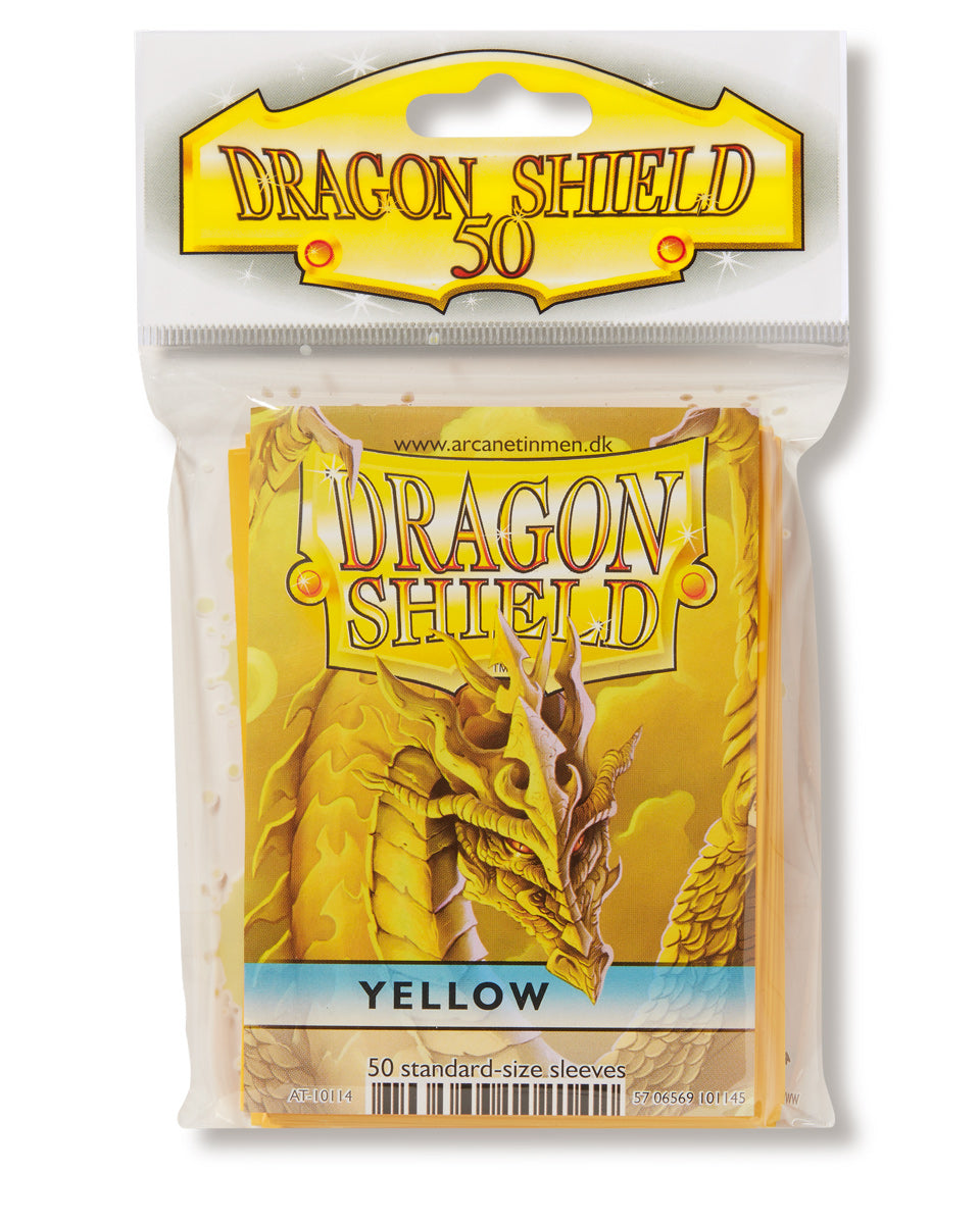 Dragon Shield: Standard 50ct Sleeves - Yellow (Classic) | Total Play