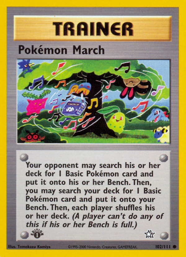 Pokemon March (102/111) [Neo Genesis 1st Edition] | Total Play