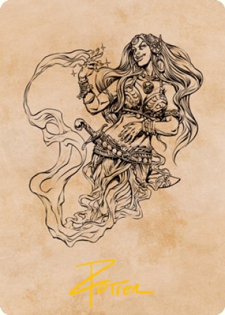 Djinni Windseer (Showcase) Art Card (Gold-Stamped Signature) [Dungeons & Dragons: Adventures in the Forgotten Realms Art Series] | Total Play