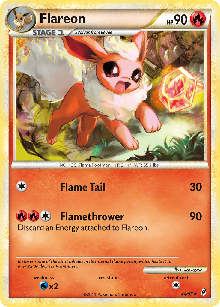 Flareon (44/95) [HeartGold & SoulSilver: Call of Legends] | Total Play