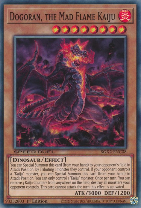 Dogoran, the Mad Flame Kaiju [SGX2-ENC08] Secret Rare | Total Play