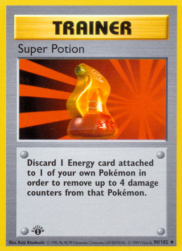 Super Potion (90/102) (Shadowless) [Base Set 1st Edition] | Total Play