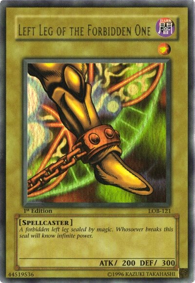 Left Leg of the Forbidden One [LOB-121] Ultra Rare | Total Play