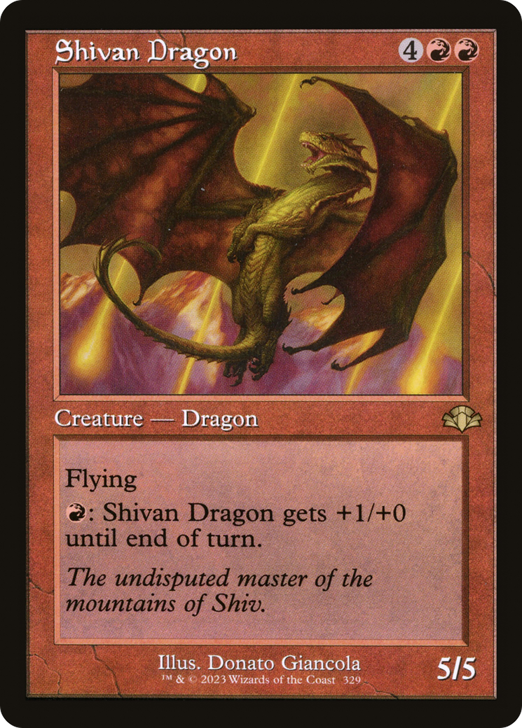 Shivan Dragon (Retro) [Dominaria Remastered] | Total Play