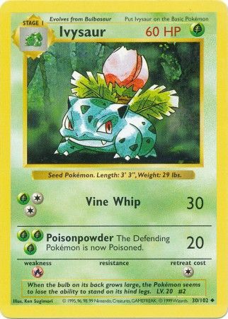 Ivysaur (30/102) [Base Set Shadowless Unlimited] | Total Play