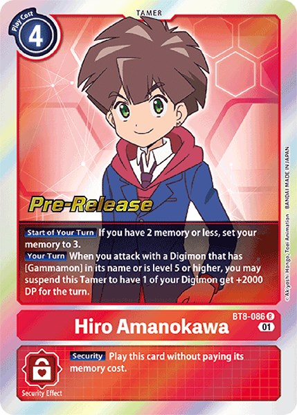 Hiro Amanokawa [BT8-086] [New Awakening Pre-Release Cards] | Total Play