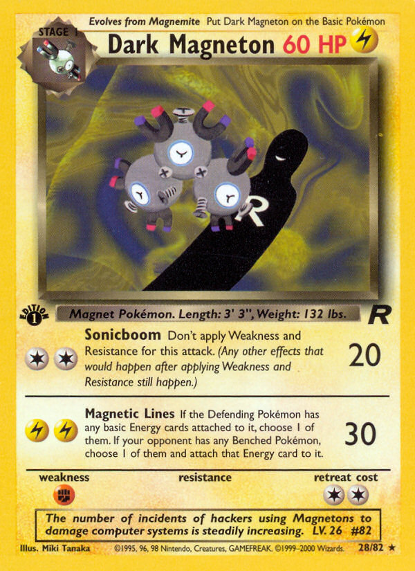 Dark Magneton (28/82) [Team Rocket 1st Edition] | Total Play