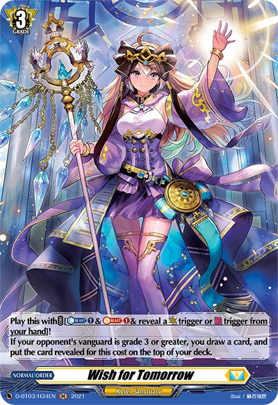 Wish for Tomorrow (D-BT03/H34EN) [Advance of Intertwined Stars] | Total Play