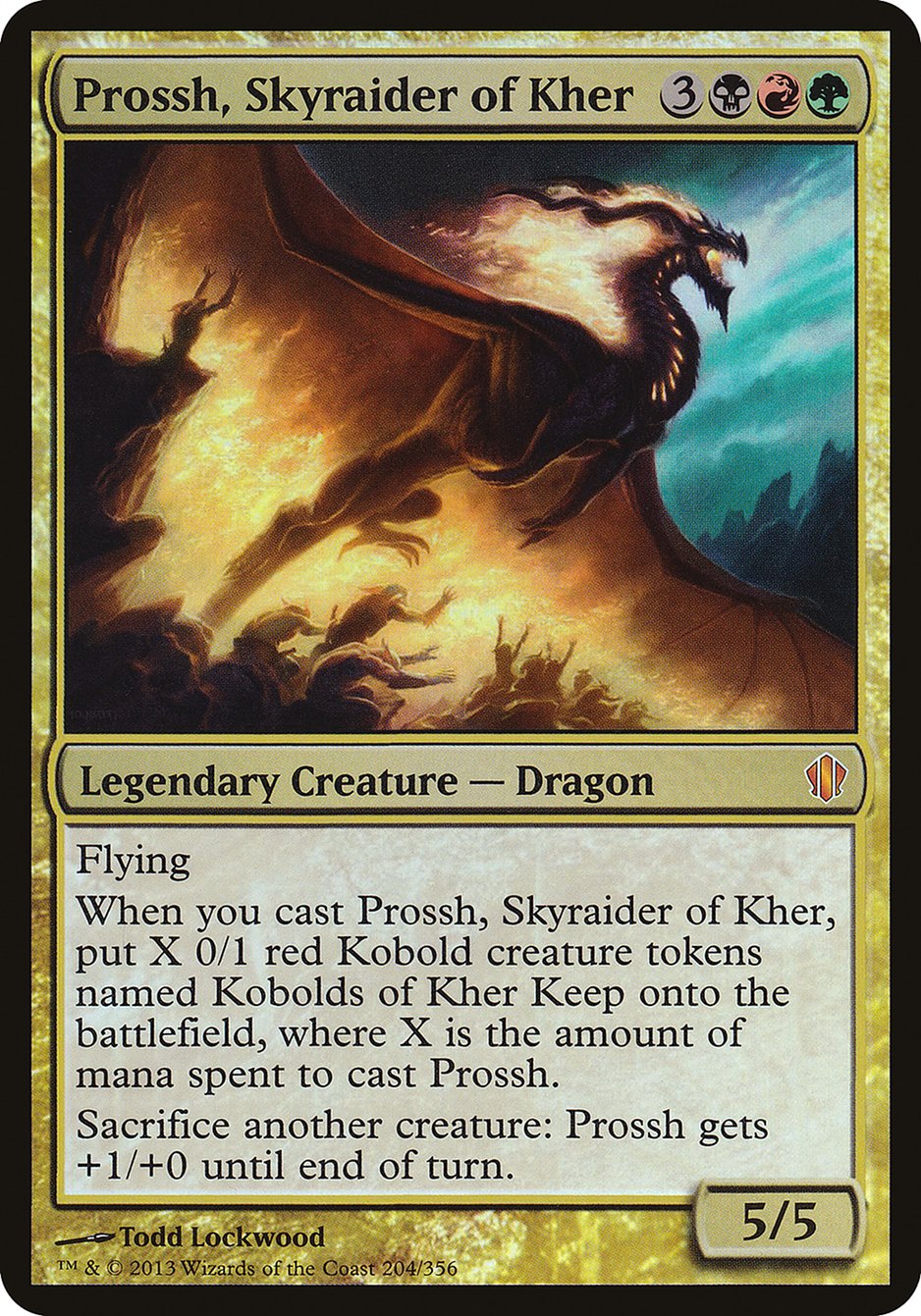 Prossh, Skyraider of Kher (Oversized) [Commander 2013 Oversized] | Total Play