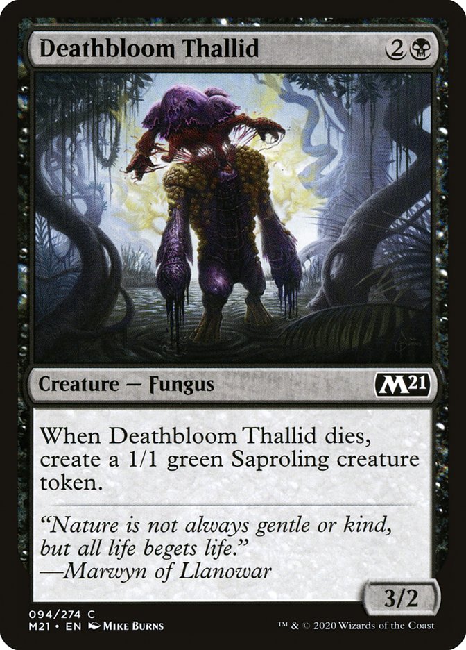 Deathbloom Thallid [Core Set 2021] | Total Play