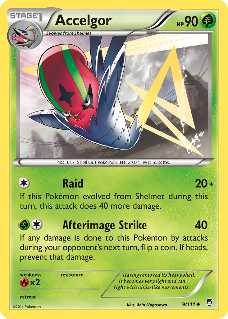 Accelgor (9/111) [XY: Furious Fists] | Total Play