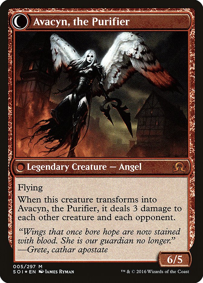Archangel Avacyn // Avacyn, the Purifier [Shadows over Innistrad Prerelease Promos] | Total Play