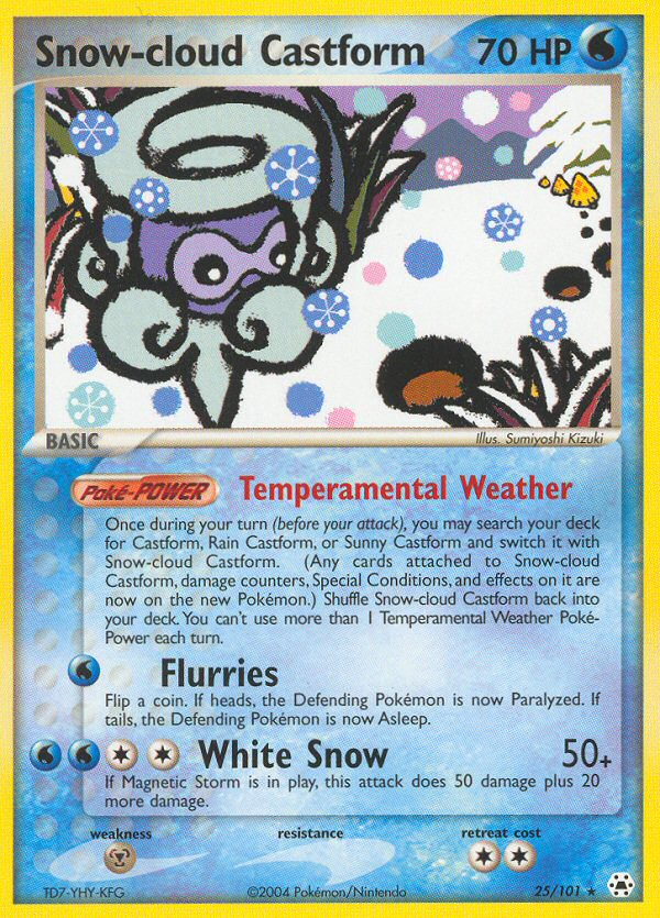 Snow-cloud Castform (25/101) [EX: Hidden Legends] | Total Play