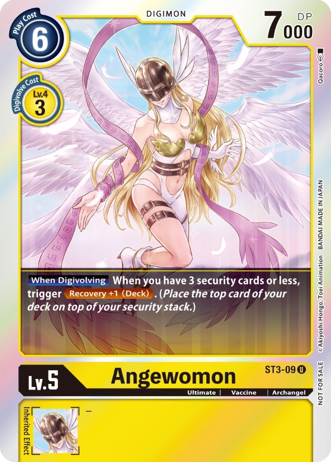 Angewomon [ST3-09] (Official Tournament Pack Vol. 6) [Starter Deck: Heaven's Yellow Promos] | Total Play