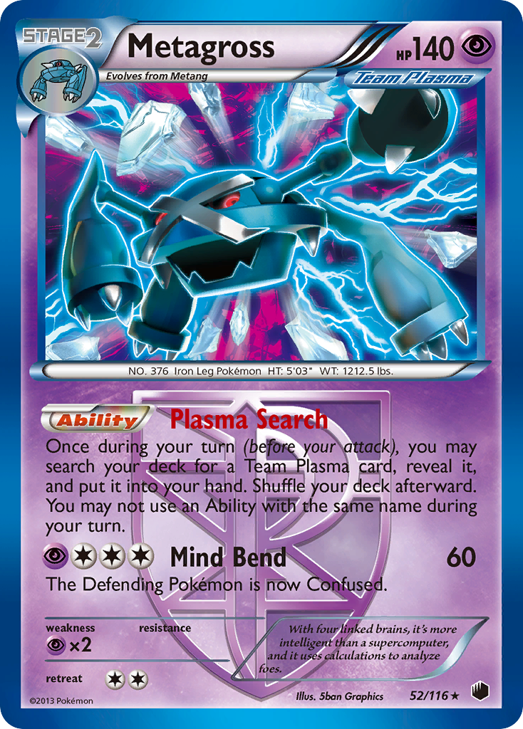 Metagross (52/116) [Black & White: Plasma Freeze] | Total Play