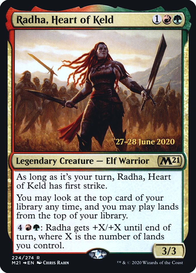 Radha, Heart of Keld [Core Set 2021 Prerelease Promos] | Total Play