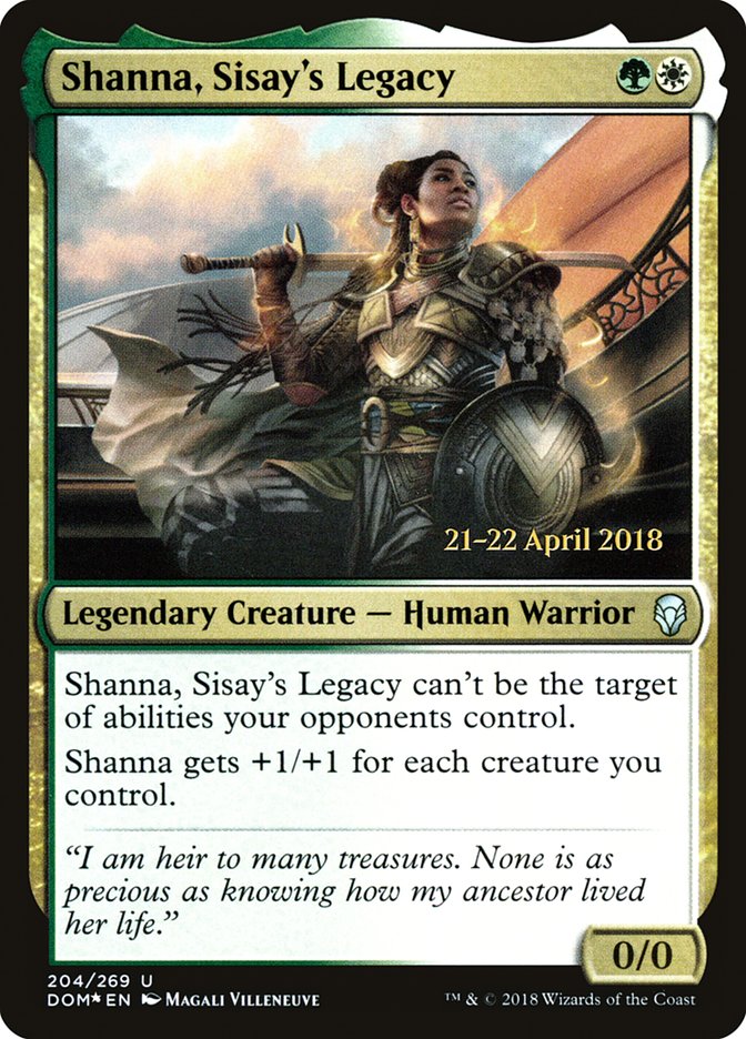 Shanna, Sisay's Legacy [Dominaria Prerelease Promos] | Total Play