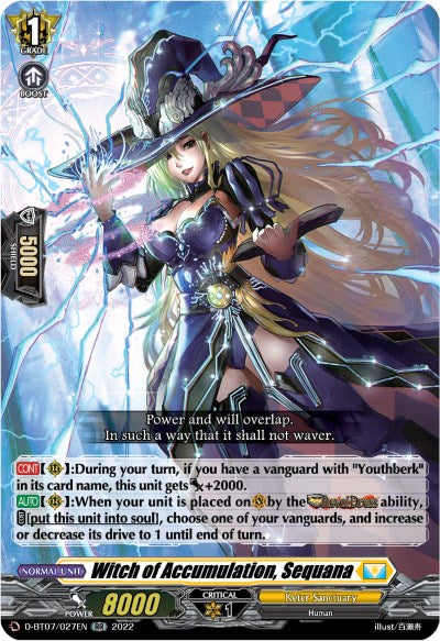 Witch of Accumulation, Sequana (D-BT07/027EN) [Raging Flames Against Emerald Storm] | Total Play