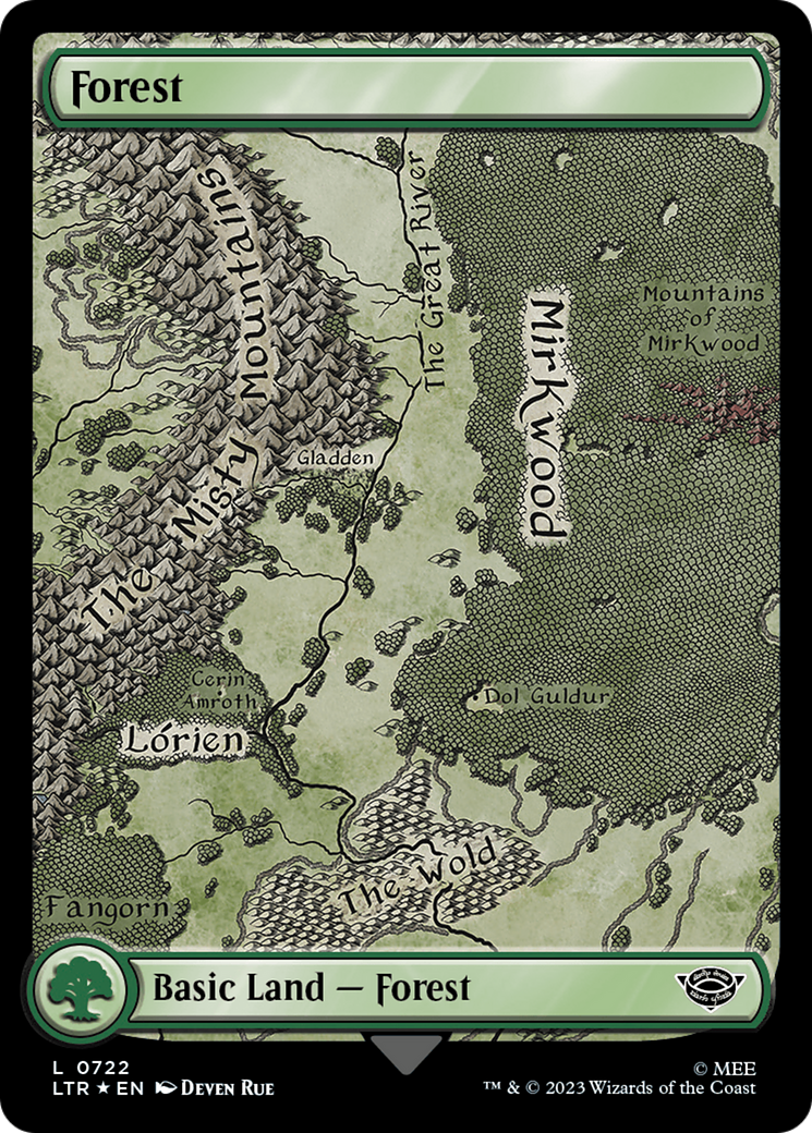 Forest (0722) (Surge Foil) [The Lord of the Rings: Tales of Middle-Earth] | Total Play