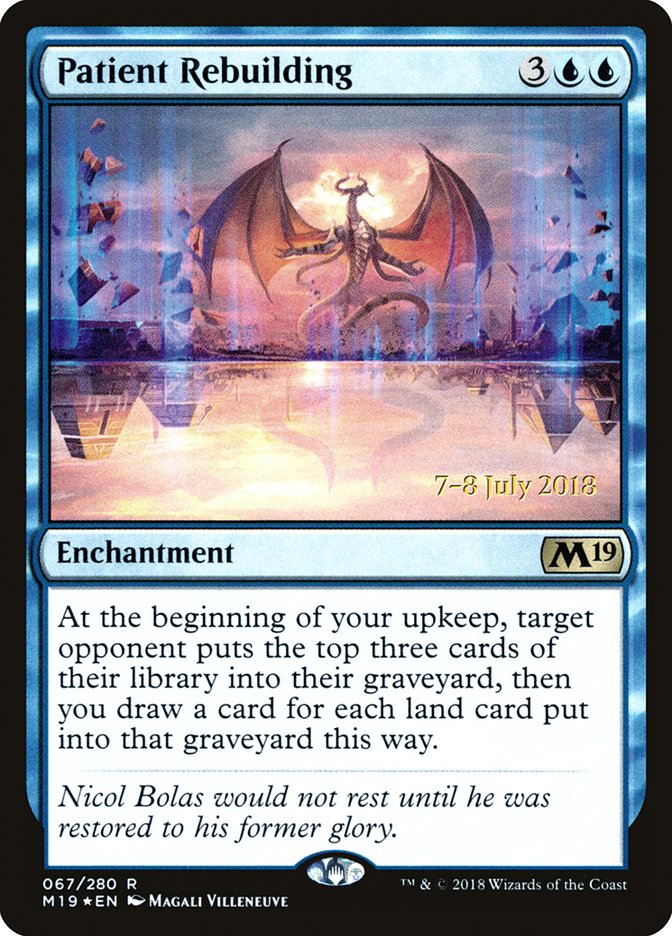 Patient Rebuilding [Core Set 2019 Prerelease Promos] | Total Play