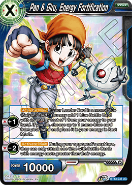 Pan & Giru, Energy Fortification (Uncommon) (BT13-033) [Supreme Rivalry] | Total Play
