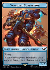Soldier (004) // Vanguard Suppressor Double-Sided Token (Surge Foil) [Warhammer 40,000 Tokens] | Total Play