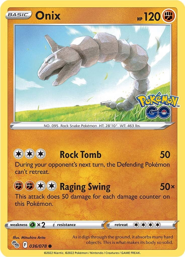 Onix (036/078) [Pokémon GO] | Total Play