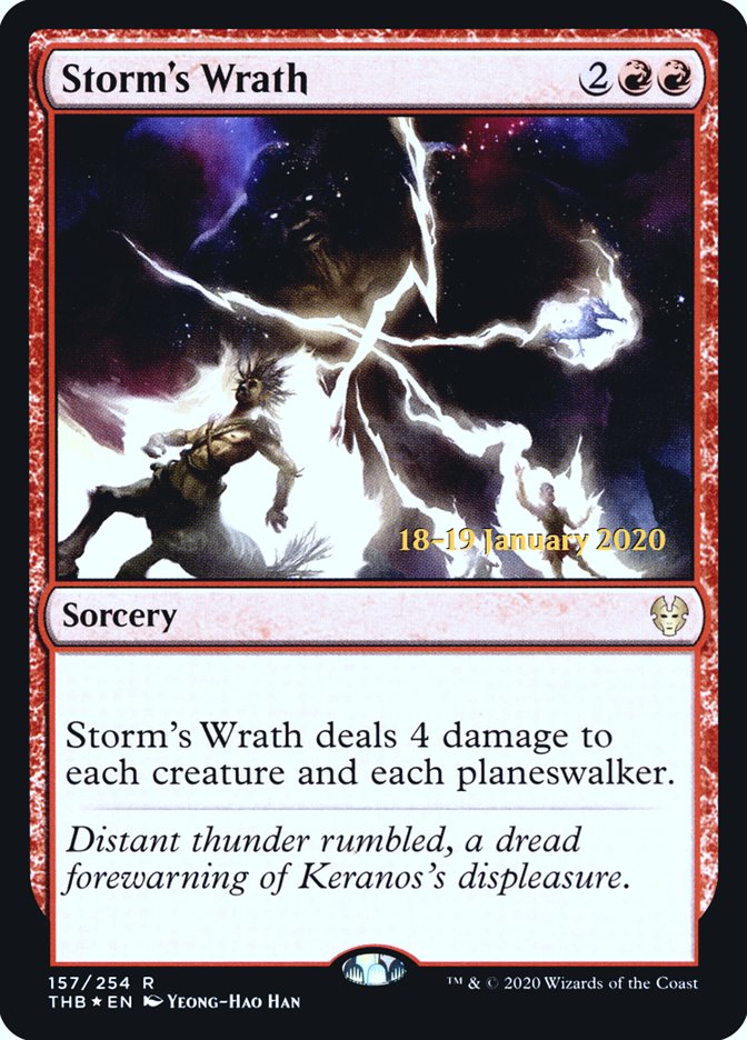 Storm's Wrath [Theros Beyond Death Prerelease Promos] | Total Play