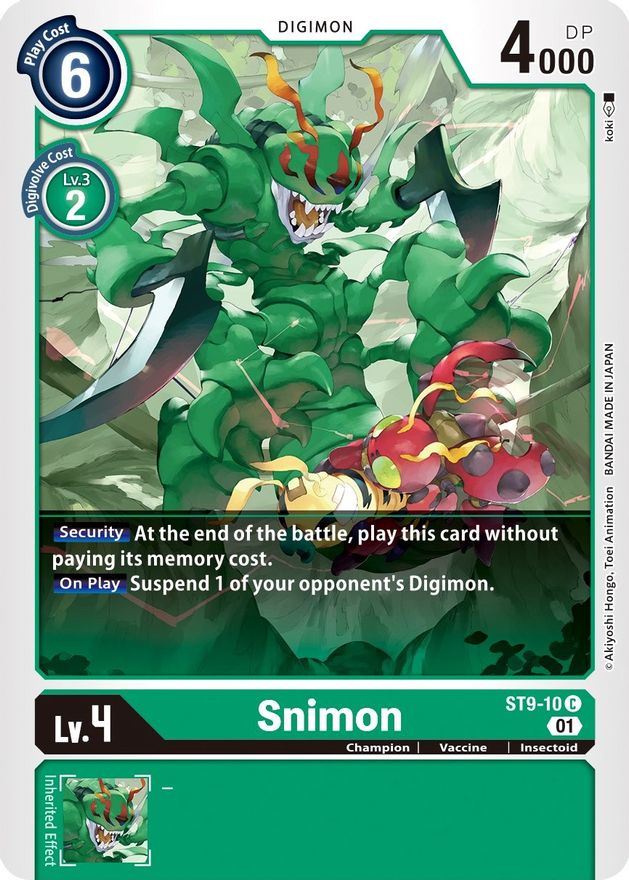 Snimon [ST9-10] [Starter Deck: Ultimate Ancient Dragon] | Total Play