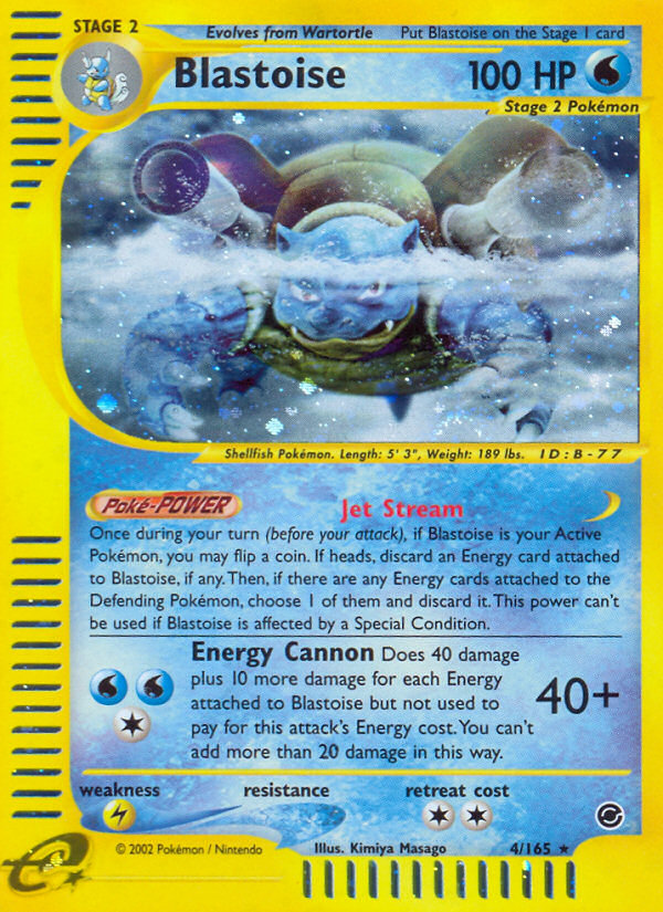 Blastoise (4/165) [Expedition: Base Set] | Total Play