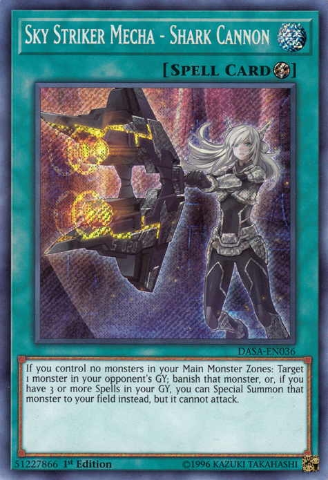 Sky Striker Mecha - Shark Cannon [DASA-EN036] Secret Rare | Total Play